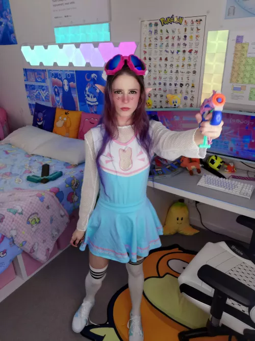 cute white thigh highs 😊❤️ by lilfakegamer