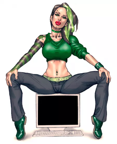 Cyberpunk girl by KeeKee666