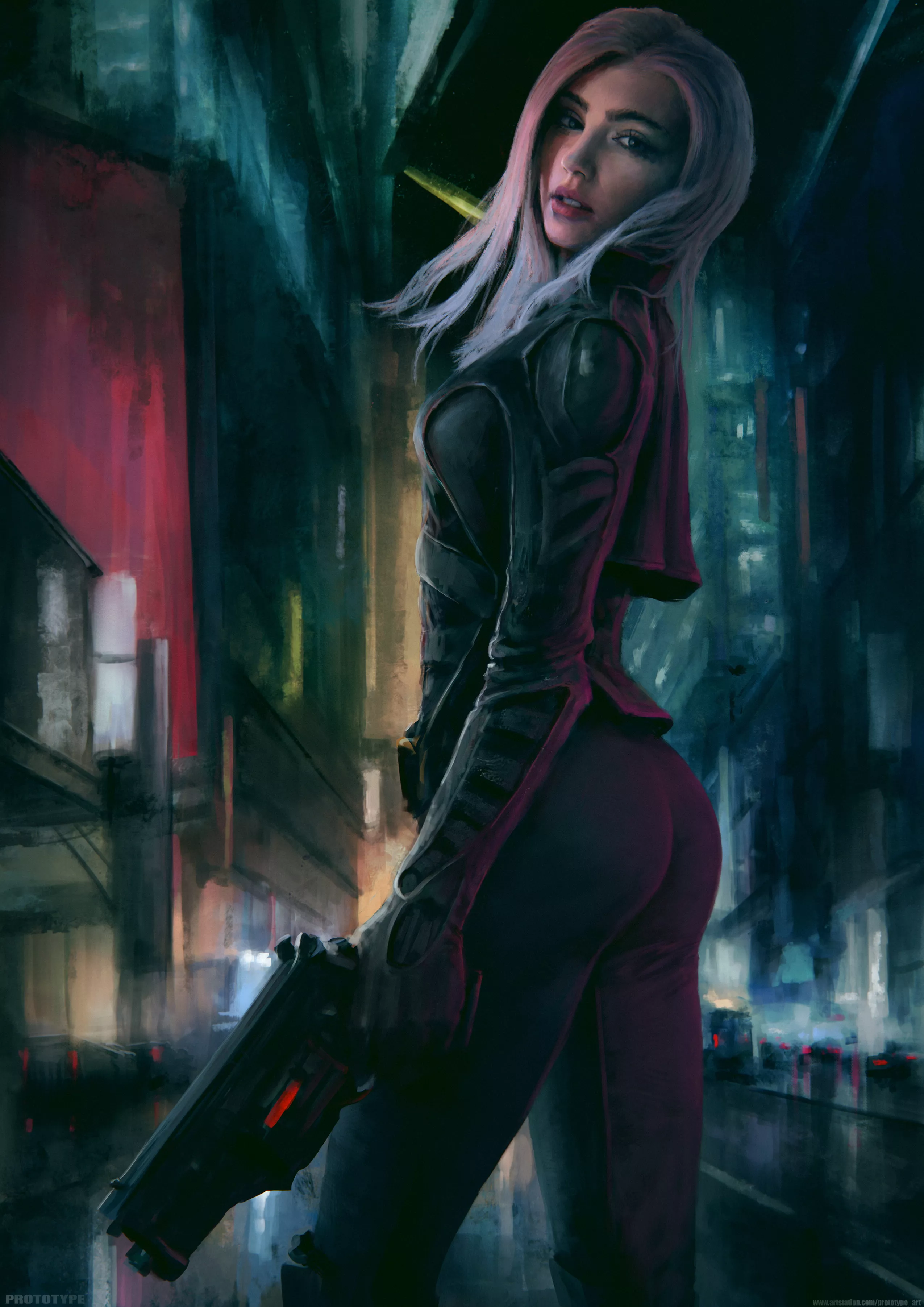 Cyberpunk Girl (by Prototype) posted by Prototype47