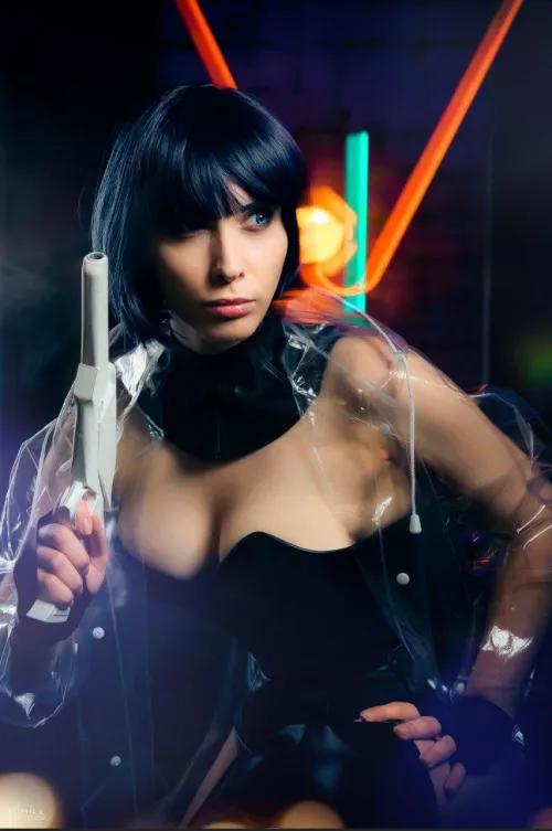 Cyberpunk pornodroid Blue by Helena Safo by Helllena_Safo