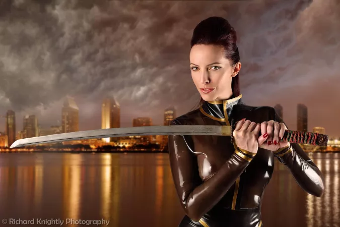 Cyberpunk samurai by zadie_backinblack