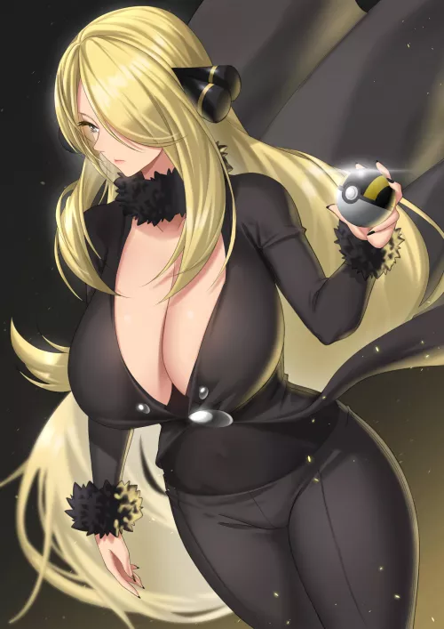 Cynthia is a serious MILF (togashi) by A_Manatee