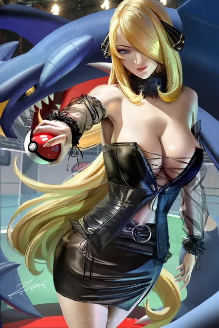 Cynthia (Zumi) [Pokemon] by Kuro-Oji