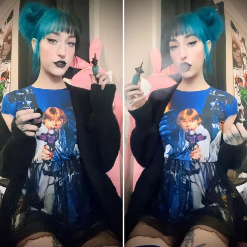 Dabbing in my new dress 🖤 by TheEnchantrixxx