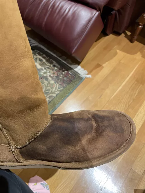 Dad destroyed my ugg boots with dish soap. Can I do anything now? by bigtunacat
