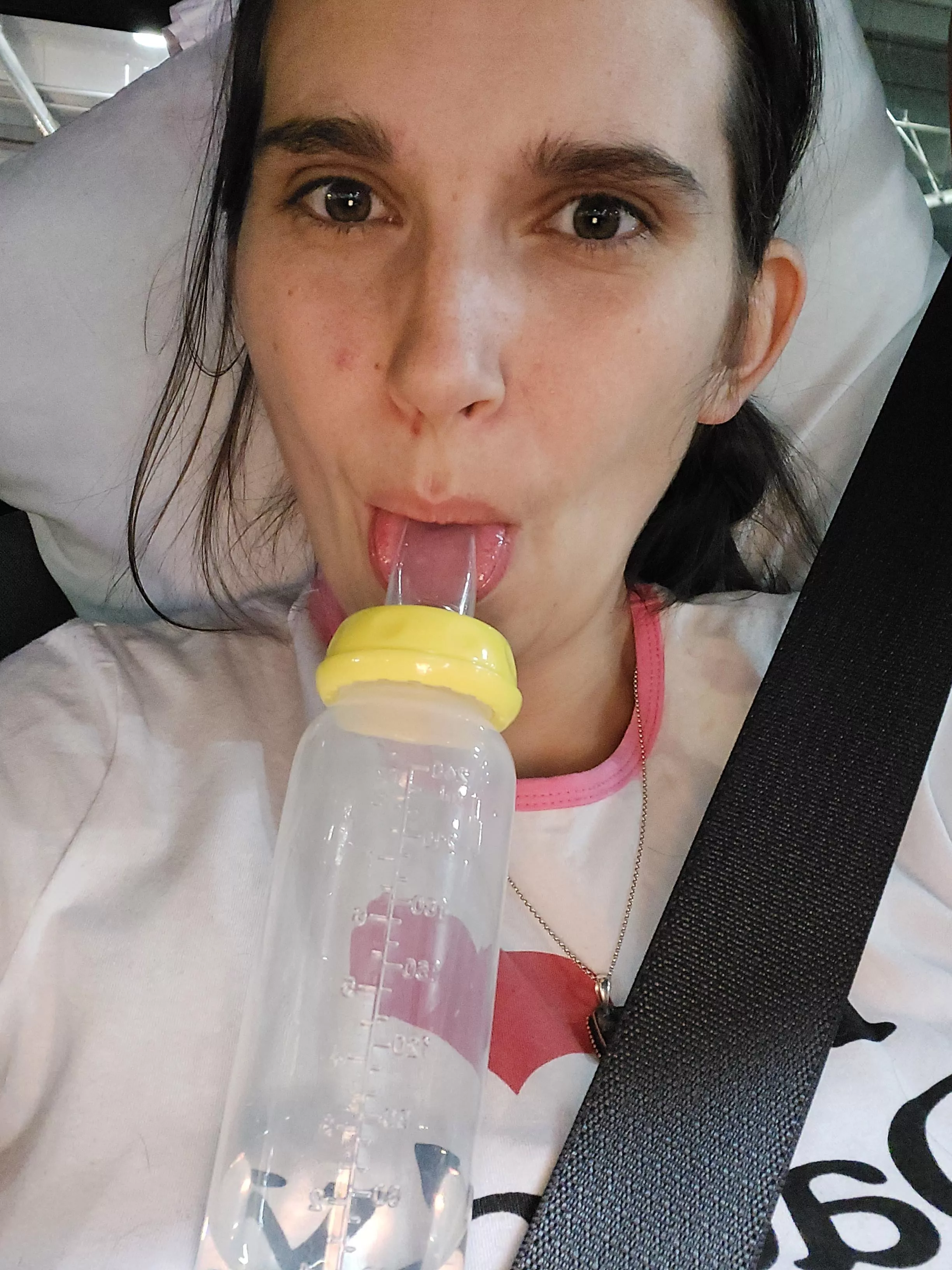 Daddy doesn't need to worry about me spilling my drink! I love drives with Daddy! posted by wall_orchid