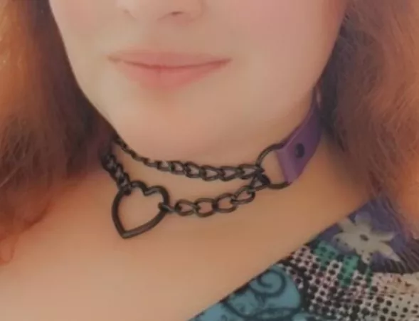 Daddy got me a new collar as a surprise last night!! I'm so excited, it's so pretty!! by Dense_Listen9687