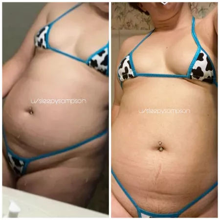 Daddy got me an even tinier bikini, do y'all want some better pics? [OC] by sleepysampson