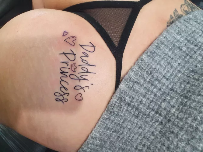 daddy princess tattoo done :) by Soft_Jackfruit5142