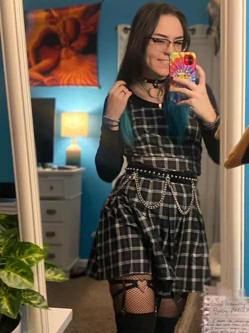 Daddy told me he was taking me out to dinner and to get dressed up 🥰🌈🖤 I felt so cute. by Patient-Summer-3022