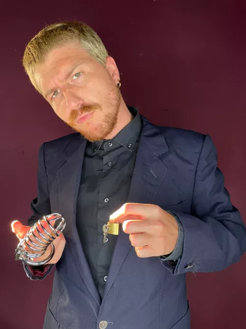 Daddy's gonna lock you up for ever. I bet this cage is much bigger than your pathetic clitty by ProperZone7773