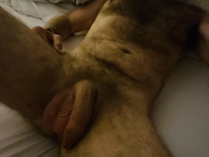 Daddy’s little friend is tired and soft. Guess it’s time for bed. by 4skindadnc