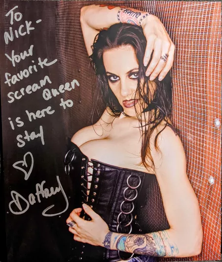 Daffney signed this for me personally on her Facebook Virtual Signing this March RIP Daffney 🖤 by Nick3492