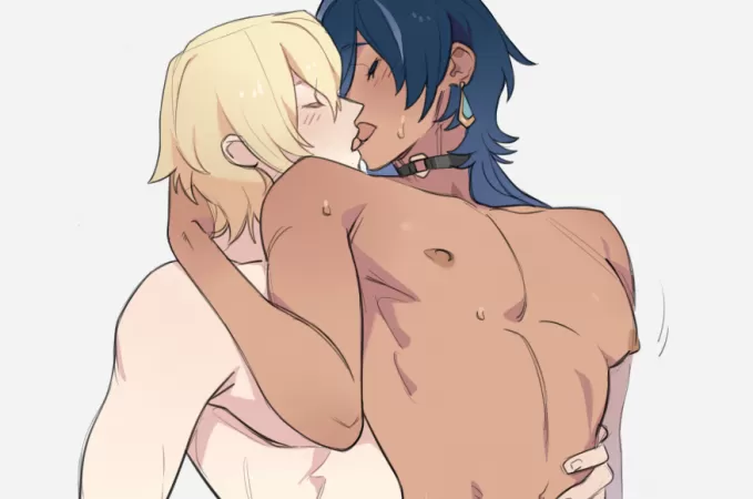 Dainsleif and Kaeya make out (Genshin Impact) by AlbertMendez442