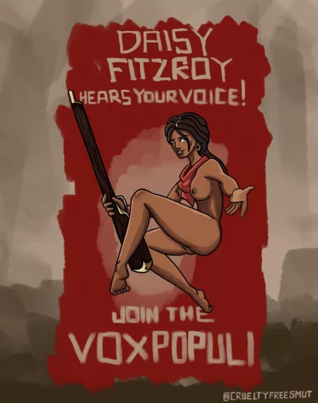Daisy Fitzroy Hears Your Voice! (CrueltyFreeSmut)[Bioshock: Infinite] by crueltyfreesmut