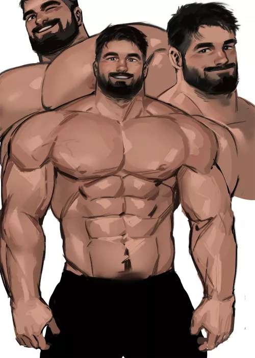 Damn he can draw sexy tan men by AlbertMendez442