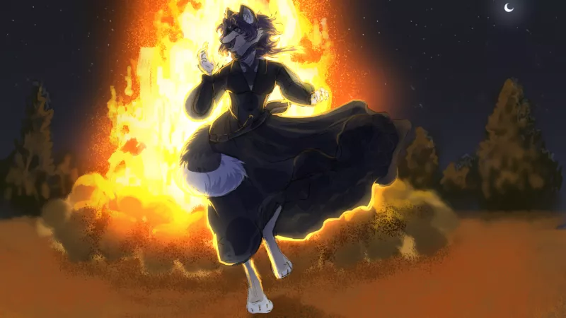 Dance the night away (art by me) by nitrogenji