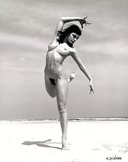 Dancing on the beach, Shirley Levitt, 1950s by notbob1959