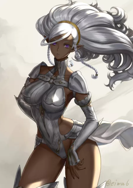 Dark Elf Warrior (Eiwa) [Oriignal] (x-post from r/animebodysuits) by sequence_string