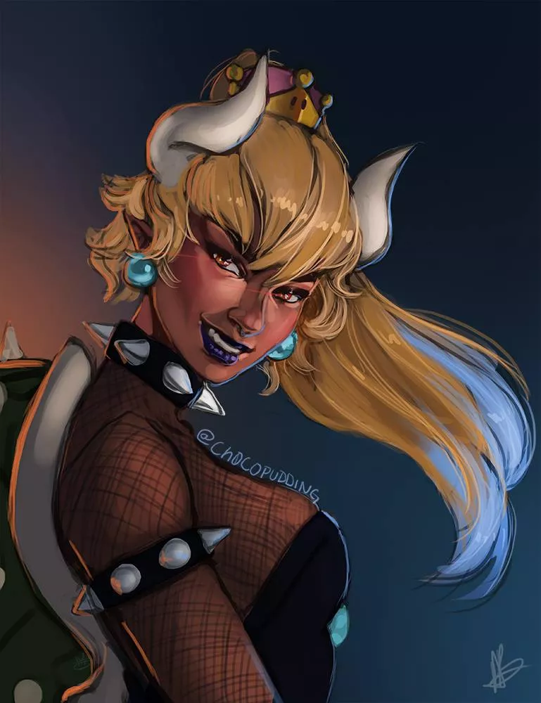 Darkskin AND blonde Bowsette 🥺 (Sauce: me, ch0copudding) posted by ch0copudding