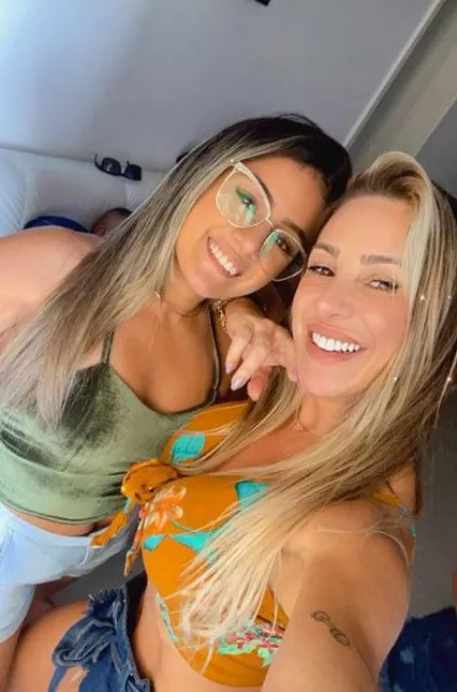 Daughter (glasses) 25, mother 43. by Fine-Statistician260