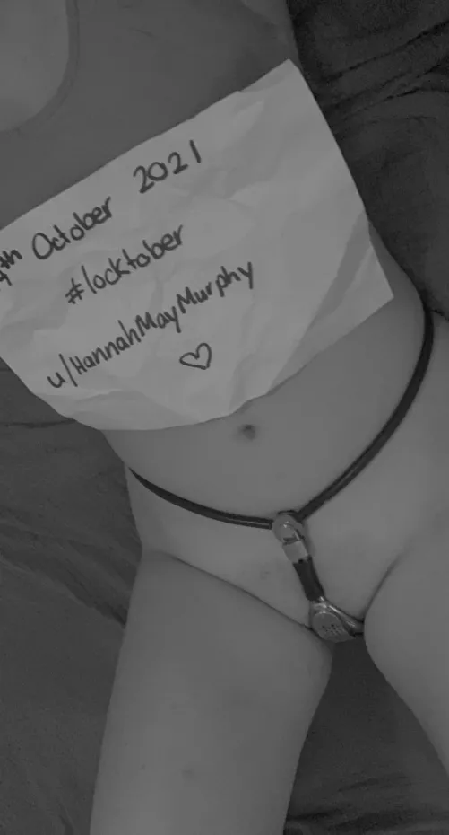 Day 14 feeling a little down today and think it might be related to not cumming in so long. I am trying to focus on the positives and remember my goal. It is also my first locktober so I think it might be related. Hope you are all still locked and made i by HannahMayMurphy