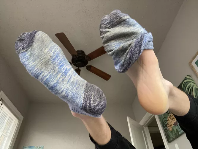 Day 5 of 5 for a lucky boy. Ready to move onto the next pair 😈 by BlondeBoyFoot