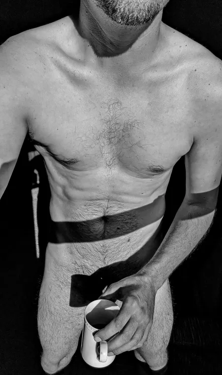 Day off = naked coffee all morning 😄☕ by pm_ur_shower_beer