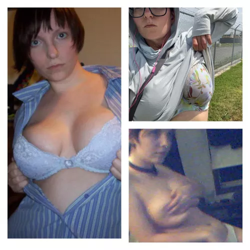 Decades of gender non conforming style ! Lower right - late 90s/ left - mid 2000 / top right - 2021! by starrie