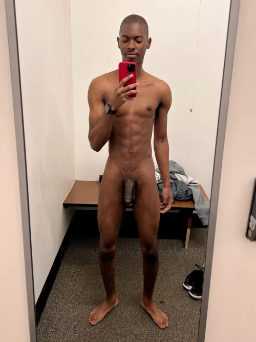 Decided to get naked in fitting room by Fart-Tron