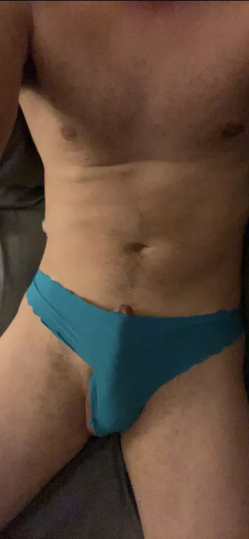 Decided to play with her blue thong tonight Decided to play with her blue thong tonight by ClassicLychee4190