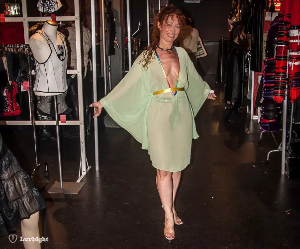 Dee wearing her CB in public at BoundCon 2007 by MickLuvbight