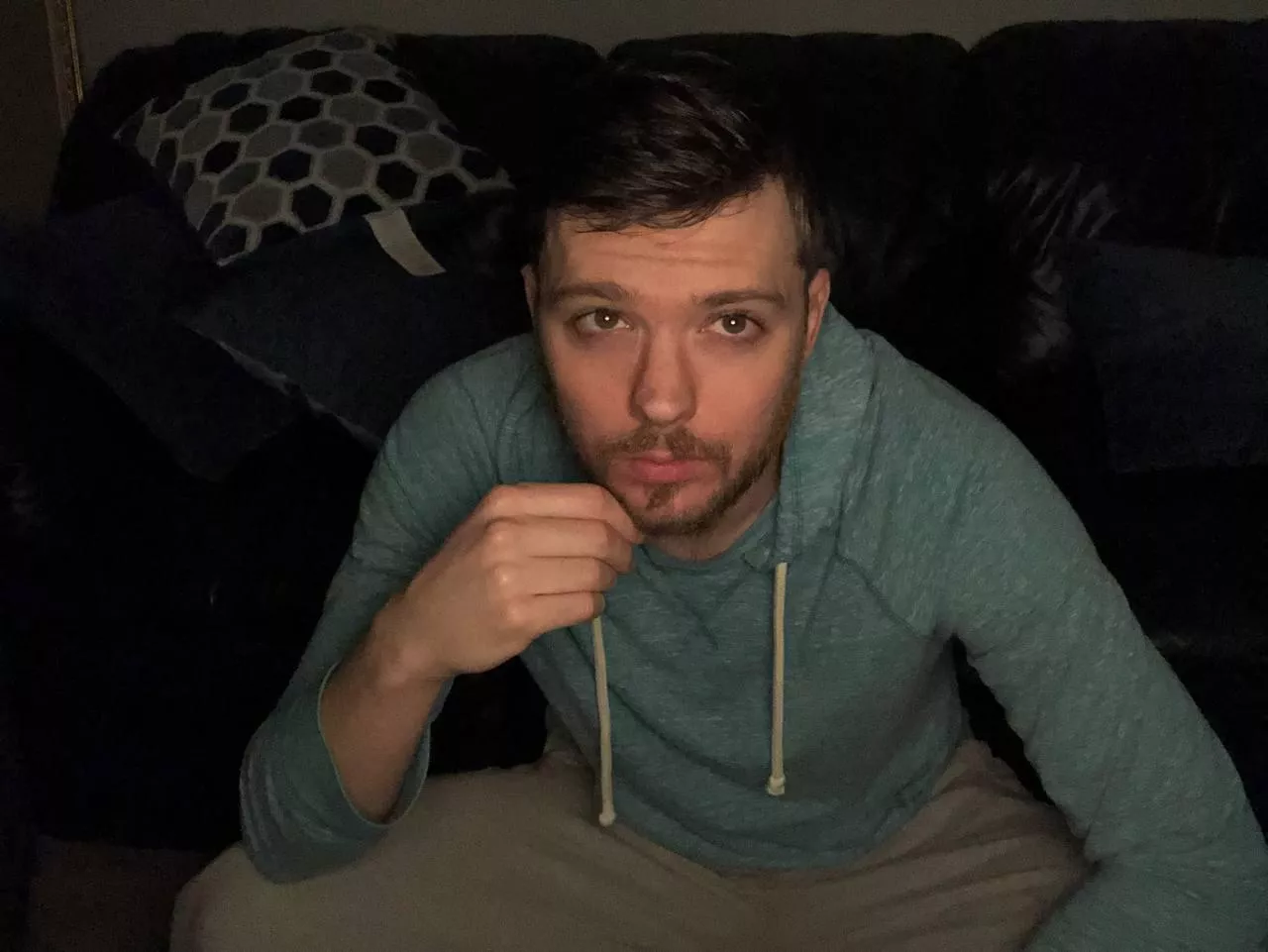 Deep in thought deciding if I should shave or not 🤣😅 posted by YolosFinest