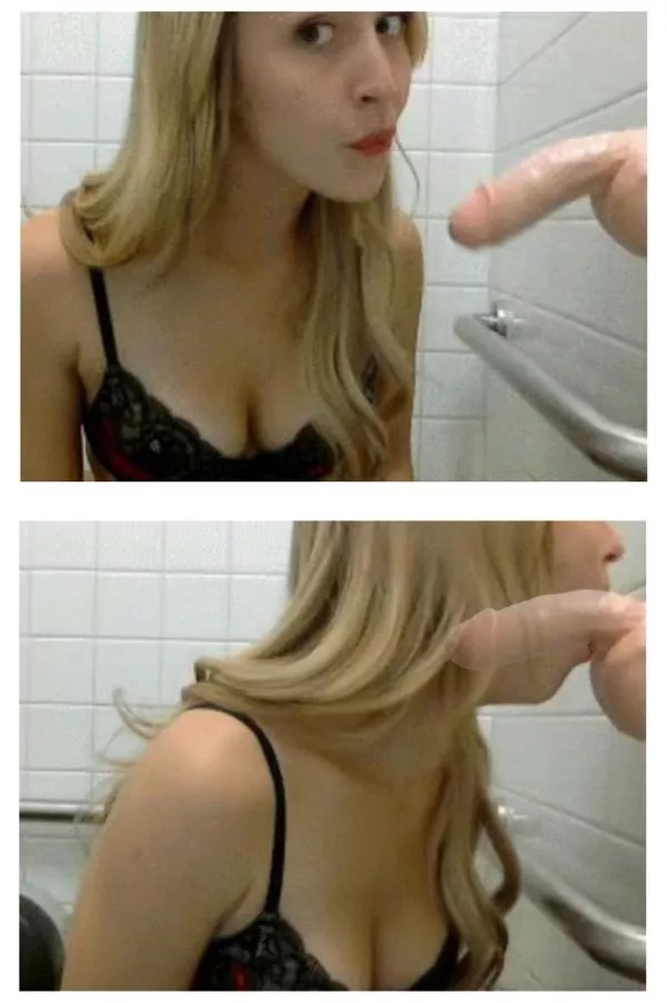 Deepthroat in the bathroom (xpost /r/translucent_porn) posted by smalltitslovr