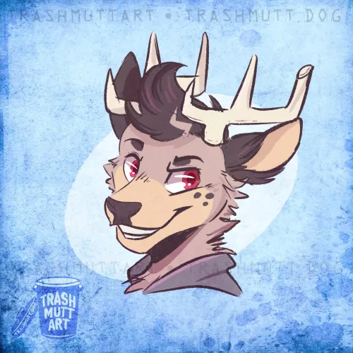 Deer 🦌 (art by me - TrashmuttArt on Twitter) by trash-mutt
