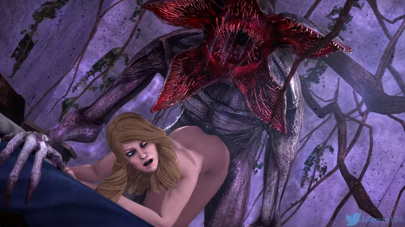 Demogorgon roughly pounding Kate like the beast he is. (Idkman106 - Me) [Dead By Daylight] by negrodbd