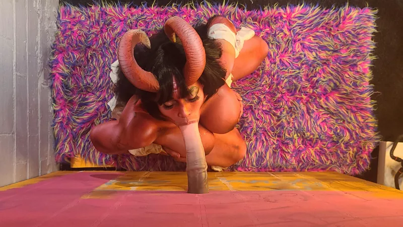 Demon Girl glory hole only fans shoot (MPMG) by mypet_monstergirl