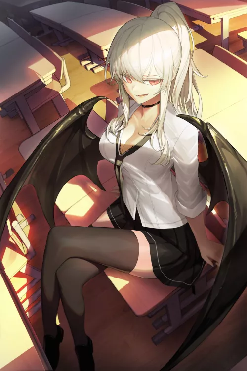 Demon Schoolgirl by CheetahSperm18