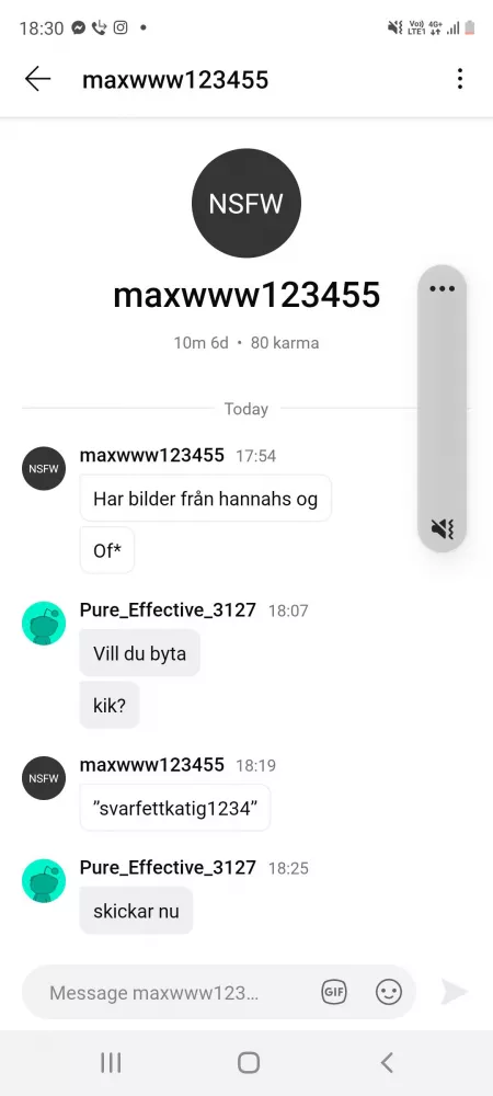 dena idioten bara ljuger o vill ha bilder men skickar aldrig nånting.. by Pure_Effective_3127