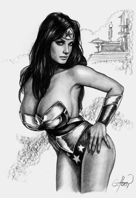 Denise as Wonder Woman by Claudio Aboy posted by IllDrop2