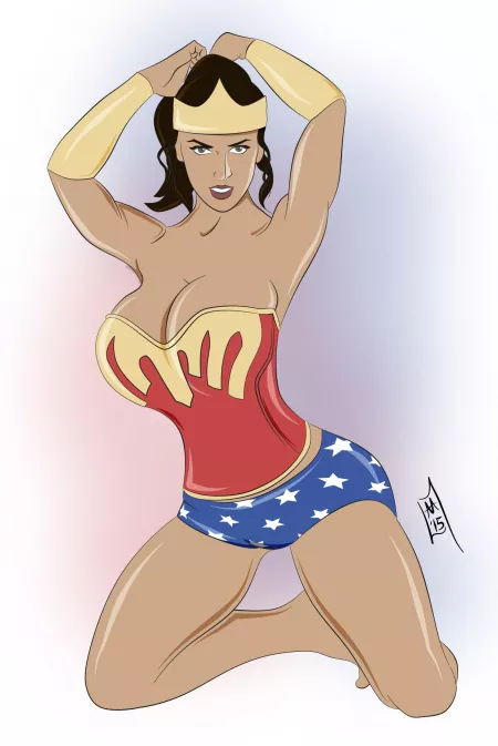Denise Milani as Wonder Woman by Chancero by IllDrop2