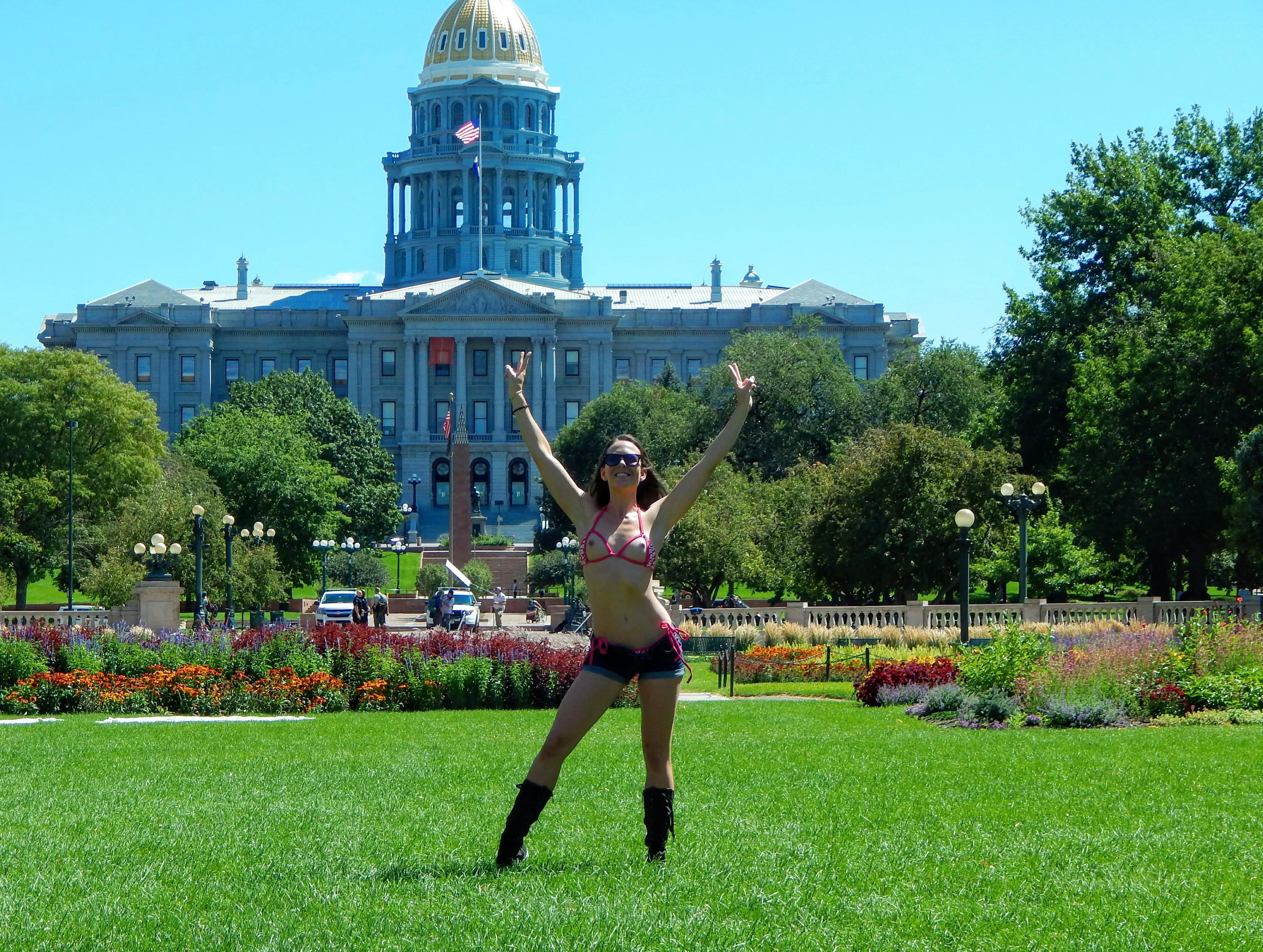 Denver topless day. posted by TheSierraDawn