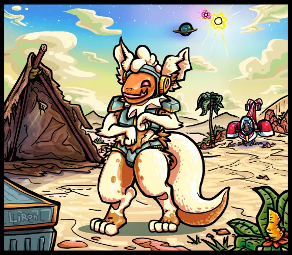 Desert Protogen - @Lironhero on twitter by CaioViero