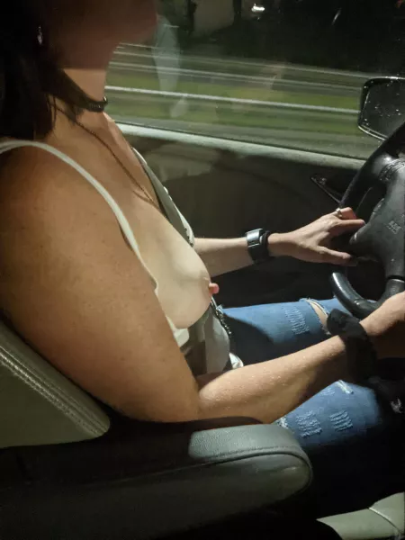 Designated driver down blouse by itsa_burner