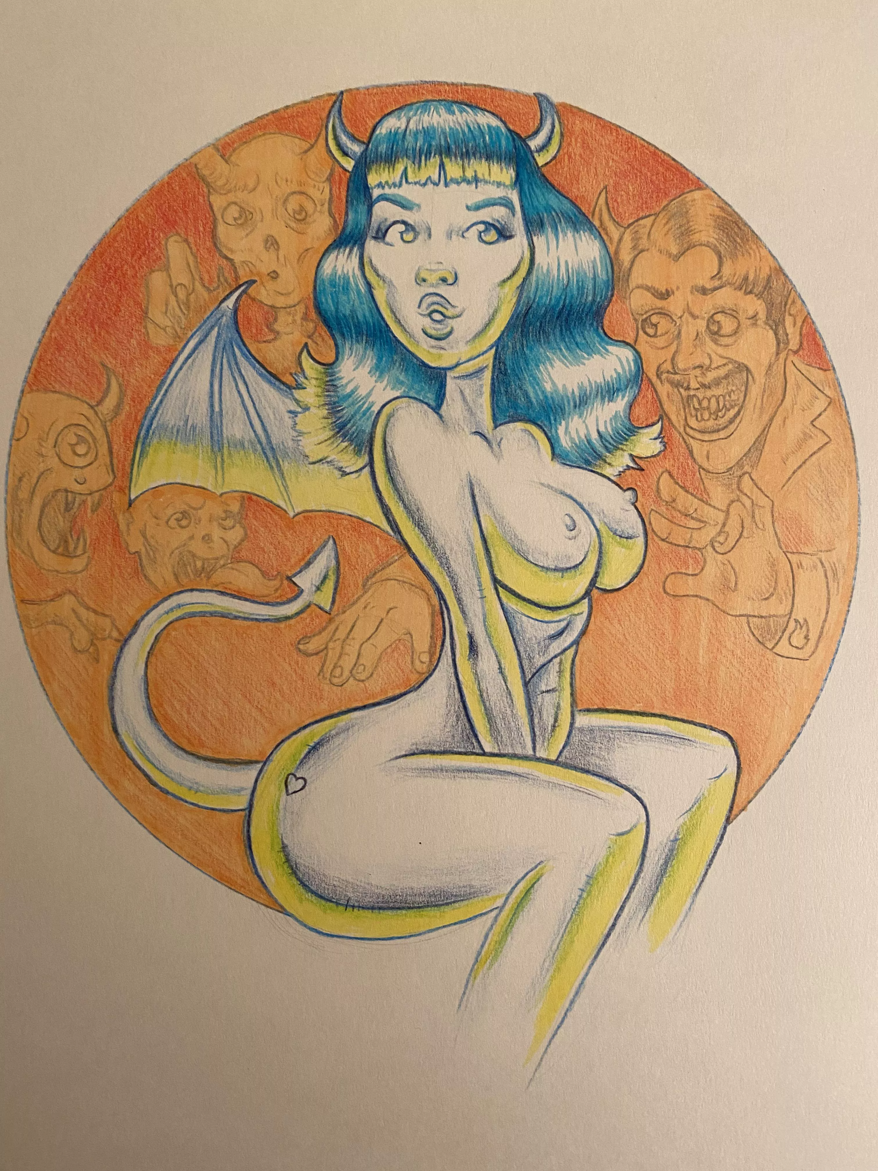 Devilish pinup (oc) posted by CaptainNuclear
