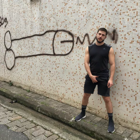 Dick Grab in front of dick posted by menareamazing