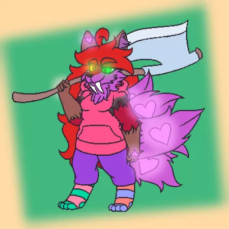 Did some pixel art yesterday for the first time in years! So naturally I draw my fursona kfsjdk [Art by me:@EcstaticFoxyCub on Twitter] by SnowyFoxxo1123