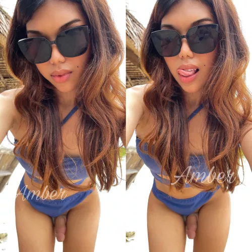 Did you ever wish you had a young hot girlfriend with a cock?😋 by TsAsianAmber