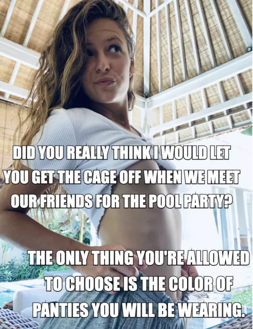 Did you really think I would allow you to take the cage off? 👅 by lulusdreamz