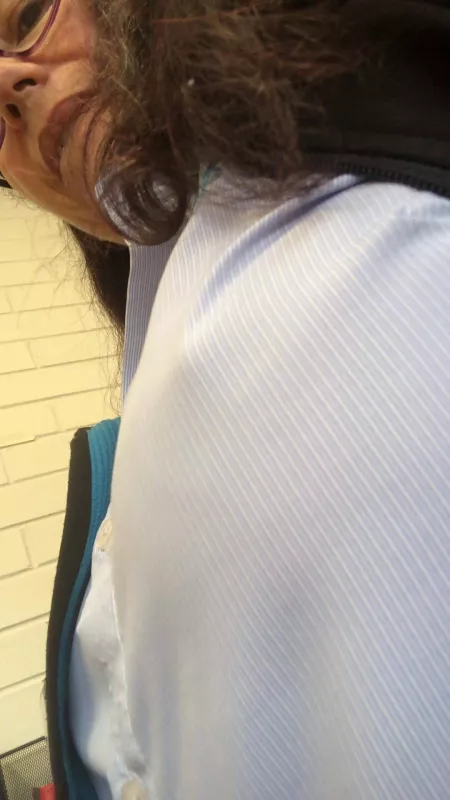 Didn’t feel like wearing a bra to work today by FleurDlish